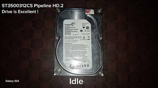 Seagate Pipeline HD2 Hard Drive Sounds ST3500312CS [upl. by Damour495]