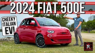 The 2024 Fiat 500e Red Is A Cute amp Chic Electric Rebirth Of An Iconic Italian City Car [upl. by Htnamas]