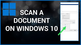 How To Scan A Document On Windows 10 [upl. by Dis]