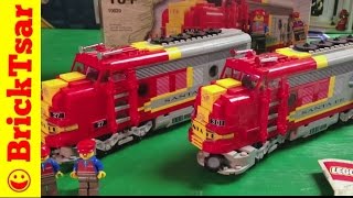 LEGO Train 10020 Santa Fe Super Chief Limited Edition vs Regular  Motor [upl. by Henarat]