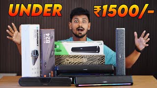 TOP 5 ⚡ Best Soundbars under ₹1000 in 2024 India Dont miss 🎵 Best Speaker under 1000 🔊🔥 [upl. by Hazard127]