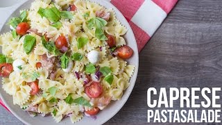 RECEPT Caprese Pastasalade  OhMyFoodness [upl. by Patrich]