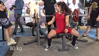 Kristina Zafirova World Championschip GPC 19102021 Pabianice kat52 kg Total 355 kg [upl. by Devinna965]