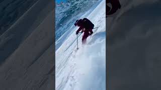 Would you dare to ski down from here everest viralvideo mounteverest viral amadablam viral [upl. by Albrecht]