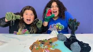 ELMERS WHAT IF HALLOWEEN MYSTERY SLIME BOX DINOSAUR SLIME [upl. by Atela855]