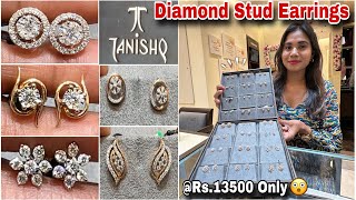 96Gm Starts🔥Tanishq Diamond Stud Earrings Designs amp Price Tanishq Gold Earrings Designs With Price [upl. by Ailedamla416]