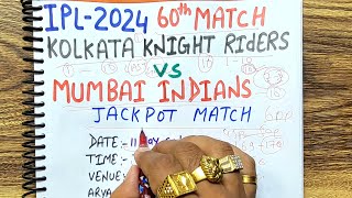 Kolkata Knight Riders vs Mumbai Indians Ipl 2024 60th match prediction mi vs kkr winner prediction [upl. by Elysha993]