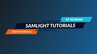 SamLight Training Video User Interface  GT SCHMIDT [upl. by Eecyac929]