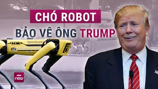 Cơ quan an ninh Mỹ sử dụng cả chó robot để bảo vệ ông Trump  VTC Now [upl. by Nahshu]