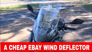 2019 HONDA CB500X EBAY WIND DEFLECTOR FINAL TEST RESULTS [upl. by Attemaj220]