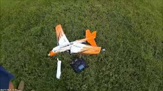 EFLITE V900 PNP 4S MAIDEN amp CRASH [upl. by Aksehcnarf289]