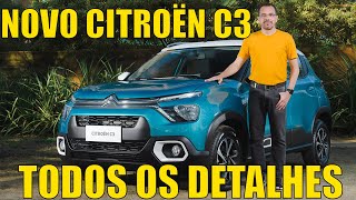 Novo Citroën C3 2023  Todos os detalhes técnicos e equipamentos das versões [upl. by Pet448]