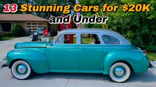 BEST DEALS 13 Stunning Classic Cars for 20K and Under for Sale by Owner [upl. by Assetnoc]