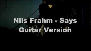 Nils Frahm  Says Guitar Cover [upl. by Pelaga317]