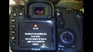 Err30 Canon battery giving me trouble Any solutions error Needhelp SOS Shooting 🚫 NotPossible [upl. by Mufi235]