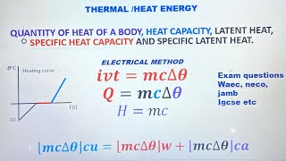 Full course on heat capacity and latent heat Specific heat capacity and specific latent heat [upl. by Durr953]