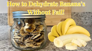 Turning Bananas Into Chips How to Dehydrate Bananas at Home [upl. by Lebatsirc]