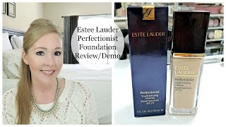 Estee Lauder Perfectionist Foundation  REVIEWDEMO [upl. by Okiek]