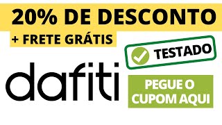 CUPOM DE DESCONTO DAFITI CUPONS PROMOÇÃO PROMOCOES SPORTS LOJA PRIMEIRA COMPRA FRETE GRATIS APP [upl. by Nnyleuqaj]