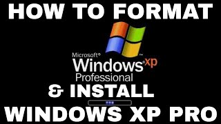 Windows XP Formatting and Clean Installation [upl. by Jasmin212]