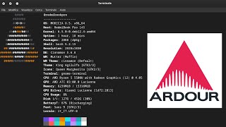 Ardour 8 on Linux MODICIA OS in just eight steps calamares configure linux technology [upl. by Reginauld]