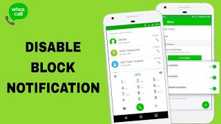 How To Disable Block Notification On Whoscall App [upl. by Imaj]