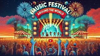 The Worlds Most Iconic Music Festivals musicfestival musicfest yuvamusicchannel [upl. by Kinzer545]