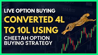 Live 4 Lakh Account to 10L using Cheetah Option Buying Strategy [upl. by Ahser]