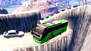 VOLVO extreme Bus Driving in most dangerous road in the world 072 eurotrucksimulator2 shortslive [upl. by Aiuqat213]