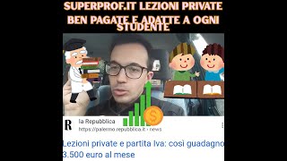 Superprof  come funziona il sito per guadagnare con lezioni private a pagamento  anche online [upl. by Starks]