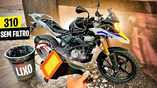 TIREI O FILTRO DA BMW GS 310  RAINHA DAS MELODIA 🔥 [upl. by Oramlub719]