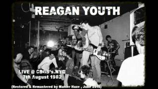 Reagan Youth US live  CBGBs NYC8th July 1982 Full audio [upl. by Guillemette]