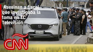 Ecuador asesinan a fiscal que investigaba caso de terrorismo tras incursión en canal de TV [upl. by Rabaj]