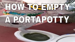 How To Empty A PortaPotty  Emptying A Thetford Porta Potti 92306 [upl. by Eniron]