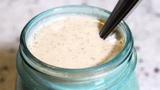 OIL FREE VEGAN SALAD DRESSING RECIPE » ranch salad dressing [upl. by Lytsyrk339]