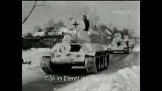 T34 im Einsatz der Wehrmacht  Rollbahn RoslawlJuchnow 8mm Schmalfilm WW2 [upl. by Haldeman]