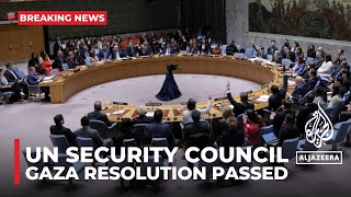 UN Security Council passes resolution demanding immediate Gaza ceasefire [upl. by Mayhew]