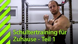 Schultertraining Zuhause mit Langhantel Teil I [upl. by Brogle]