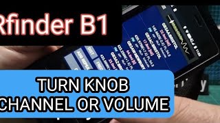 Rfinder B1 Knob  Changes channels or Volume [upl. by Imaj]