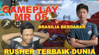 RAHASIA GAMEPLAY EVOS MR05  RUSHER TERBAIK DUNIA   REACTION FREE FIRE [upl. by Lovell]