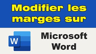 Comment modifier les marges sur Word [upl. by Leidgam]