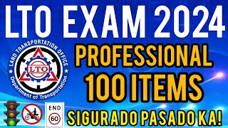 LTO EXAM REVIEWER PROFESSIONAL 2024 TAGALOG 100 ITEMS UPDATED AND LATEST [upl. by Stavro]