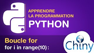 Apprendre Python  Boucle for Structures itératives [upl. by Letti]