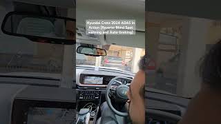 Hyundai Creta 2024 ADAS in Action Reverse Blind spot warning And Autobraking System creta [upl. by Nosnej753]