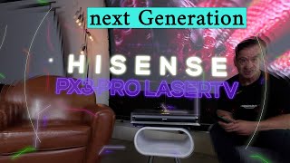 Hisense PX3PRO TRICHROMA – Triple LaserTV next Generation 3D IMAX Enhanced 3000 AL BT2020 [upl. by Demetre]