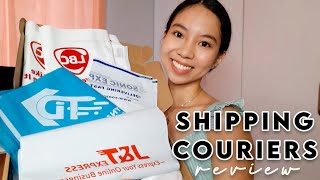 SHIPPING COURIERS REVIEW PHILIPPINES FOR ONLINE BUSINESS Sonic Express JampT etc  Ericka Javate [upl. by Coats]