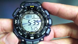 Casio Pathfinder PAG240B2 Compass Altimeter Watch [upl. by Eiramenna]