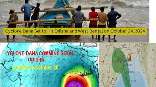 DANA CYCLONE LANDFALL IN ODISHA 25 OCT 2024 [upl. by Haelak725]