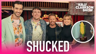 Shane McAnally amp Shucked Cast Surprise Kelly Clarkson With Coveted Shuckey Award [upl. by Ames]