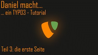 ein Typo3 Tutorial  die erst Seite 003 [upl. by Ylenats]